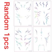 NEW K-pop Demon Hunters Rumi Laser Tattoo Stickers with Technological Feel Anime  for Cosplay Halloween Party gray