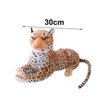Naujas gyvas pliušinis leopardas Žaislas Medvilninis Imituotas Imituotas Kimštas Žaislas Minkštas Pliušinis Miško Gyvūnas Pliušinis Žaislas Kambario Dekoras black