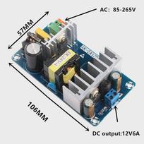 Ac110V 220V į nuolatinės srovės 24V 6A kintamosios srovės ir nuolatinės srovės perjungimo maitinimo plokštės modulis 24V