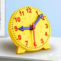 Montessori Time Teaching Clock Student Clock Math Skill Demonstration Clock Model Early Education Learning Resources For School mėlyna