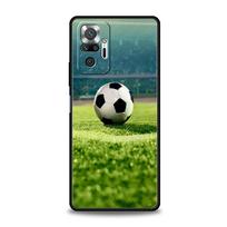 Phone Case For Xiaomi Redmi Note 13 12 5G 9S 9 8 10 11 Pro 9T 13C 12C 10C 9C 9A 7 Pro Soft Cover Football Passion Soccer Ball For Redmi Note 13 5G blue