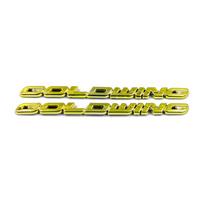 Motociklo 3D emblemos ženklelio lipdukas Degalų bako lipdukas bako trinkelės apsaugos lipdukas, skirtas Honda GOLDWING sidabras
