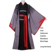 Modao Wei Zushi Wuxian Lan Wangji Cosplay Grandmaster Of Cultivation Demonic Lan Wangji,M white