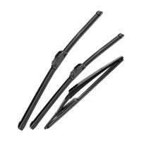 For Dacia Renault Sandero MK2 2012-2014 2013 Wiper Front & Rear Wiper Blades Windshield Windscreen Window Brushes 22 +20 +12 Q02-22,Q02-20,E1-12