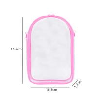 Labubu Crossbody Bag: 15.5cm Cotton Vinyl Ita Bag & PVC Doll Storage Case white