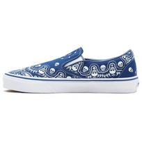 Vans Classic Slip-On Bandana - True Blue Unisex Sneakers True-White VN0A33TB42U 40.5 white