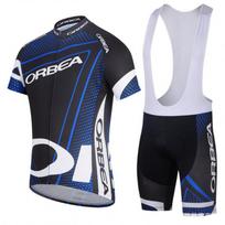 ORBEA Cycling Jersey Bib Shorts Set Breathable Quick Dry Riding Outfit Unisex XXS white