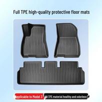 Tesla Model 3/Y TPE Trunk & Front Trunk Mats, Car Floor Mat Accessories white