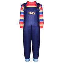 Vaikams Vaikų Žaidimas Chucky Cosplay Siaubo Kostiumas Kombinezonas Helovino Šventėms 160 blue