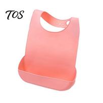 Deep Pocket Bibs for Food Silicone Adult Bib, with Deepened Catcher Design, 6-level Adjustable Washable Feeding Buckle Neck Waterproof Soft M rožinė