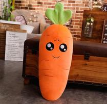 1pc 45/70/90cm Cartoon Smile Carrot Plush toy Cute Simulation Vegetable Carrot Pillow Dolls Stuffed Soft Toys for Children Gift 45cm orange