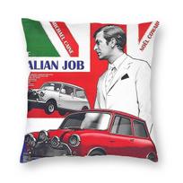 The Italian Job Square Pillowcase Polyester Linen Velvet Creative Zip Decorative Pillow Case Sofa Seater Cushion Cover 50cmx50cm(20x20Inch) red