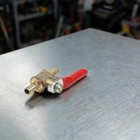 Brass Inline Ball Valve with Hose Barb Inlet and Outlet OD 6 8 10 12mm Designed for Water Air and Non-corrosive Fluid Lines 6mm