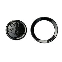 46mm ABS Vairo Rato Logotipo Emblemos Apsauginis Dangtelis Atsparus Dulkėms Ir Aliejui Automobilio Centrinės Apdailos Ženklelis Skoda Superb Fabia gray