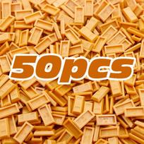 Kūrybinės pinigų monetos Pinigų dolerio banknotas statybiniai blokai aukso sidabro baras Miesto priedai spausdintos plytelės MOC žaislas vaikams, dovana 50pcs gold orange