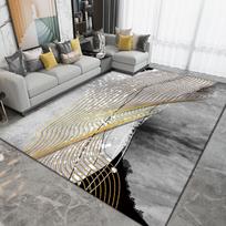 Living Room Carpet Coffee Table Sofa Bedroom Bedside Carpet Household Large Area Carpet Mat 100 * 160cm gray