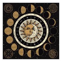 Altar Cloth Tarot Alter Tablecloth Witchcraft Supplies for Tarot Divination Game 50cm