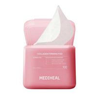 Mediheal Derma Collagen Toner Pads Firming Elasticity Hydrating Facial Pads 100 Sheets white