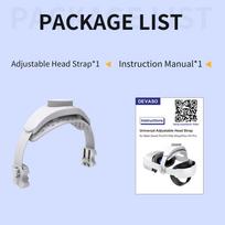 Universal headband for Meta Quest 3/2/Pro/Pico4/4Pro VR glasses, ergonomic, comfortable and stress-relieving headwear accessorie