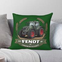 Fendt Landwirtschaft German Tractors Square Pillowcase Polyester Linen Velvet Pattern Zip Pillow Case Sofa Seater Cushion Cover 30X30CM black