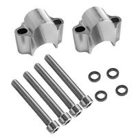 Universal 28mm 22mm Motorcycle Handlebar Riser Bar Mount Handle Clamp Heightening Clamp Mount Kit Bike Moto Modification 22mm gray