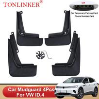 TONLINKER Car Mudguard For Volkswagen VW ID.4 ID4  - Present Mudguards Splash Guards Fender Mudflaps 4Pcs 4 Pcs Black B black