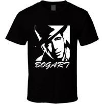 Humphrey Bogart Casablanca Maltese Falcon Hollywood Film Noir T-Shirt Gift New Black S juoda