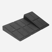 1/3Pcs Adjustable Non-Slip Squat Wedge Block Deadlift Ramp Calf Stretcher Slant Board Strength Training black