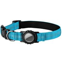 Usable Reflective AirTag Cat Collar Elastic Band Safety Air Tag Holder Pet Supplies Cat Tracker Collars for Kittens Puppies 9-13.5 in juoda