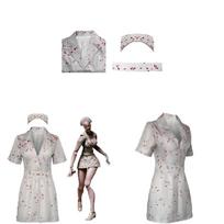 Siaubo slaugytojos vaidmenų žaidimo kostiumas „Silent Hill 2“ Re Cosplay XL gray