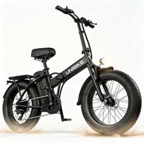 Folding All-Terrain Electric Bike 20- Removable Battery 48V15Ah Range 40-70km (PAS) -7 speeds- 250W-With rear seat F1PRO