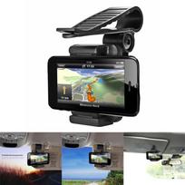 Universal Car Sun Visor Phone Holder Sunshade Phone Bracket Mobile Phone Holder Stand Mount 360 black