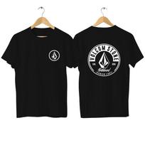 Volcom Stone Marškinėliai Trend Vyrams Moterims Vasariniai Medvilniniai Marškinėliai Trumpomis Rankovėmis Prekės Ženklo Spaudinys Viršutiniai Drabužiai Streetwear#Spalva(1) XXL juoda