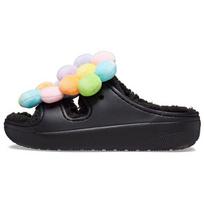 Crocs Classic Cozy Daisy Clogs 'Black Multi' Women's 209240-001 36-37 juoda