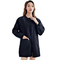 Poliesteris Kirpyklos Darbo Drabužiai Trumpomis/Ilgomis Rankovėmis Kirpėjo Chalatas Plaukų Stilistas Black Long Sleeve black