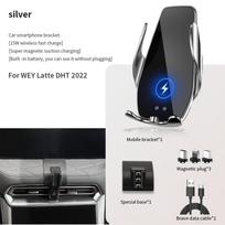 Car Phone Holder For WEY Tank 500 Macchiato Coffee 01 02 -2022 Screen Navigation Wireless Charging Book for Macchiato MochaHTg black