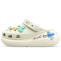 Crocs Crush Clog BNK Runaway Love Naughty Cute Cute Mengda Summer Hole Shoes Unisex Blue and White 42-43 balta