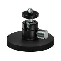 1/4Inch Ball Head Magnetic Camera Mount With 360°Rotation Durability Aluminum Alloy For Cameras Universal Compatibility black