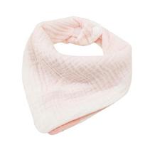 Baby Bibs Bandana Muslin Drooling Bib for Infant 0-1Year Baby Teething Soothe Towel High Absorbent Stylish Floral Bib Dropship white