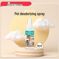 Tarptautinis naminių gyvūnų dezodorantas purškalas: 60 ml kvapą šalinantis kvepalas šunims ir katėms beige