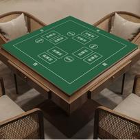 Thickened Anti-Slip Gaming Tablecloth for Poker And Quidditch Competitions Home Entertainment Card Game Mat Noise Reduction 60x60cm blue