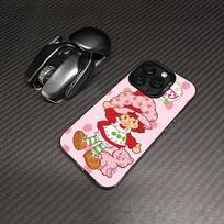 S-Strawberry-shortcake Girl Colorful Shockproof For IPhone 17 11 12 13 14 15 16 Pro Max 16E Plus Phone Cover iPhone 13 black