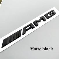 New 3D Car Rear Trunk emblem Decal Letters Sticker For Mercedes Benz AMG A B C E G CLA W211 W203 W204 W210 W124 accessories mo00 white