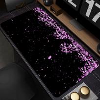 White Sakura Deskmat Japan Cherry Blossom MousePad Office Gaming Mouse pad Keyboard Pad Non-Slip Office Carpet Laptop Mouse Mats 30x60cm black