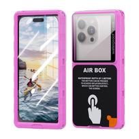 Shellbox vandeniui atsparus telefono dėklas 6,9' įrenginiams, skaidrus, universalus, jutiklinis ekranas, apsauga nuo vandens, dulkių ir kritimo, IP68, naujas for phone series(6.9") juoda