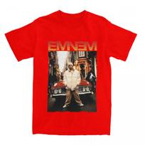 Streetwear T Shirt Famous Rapper Eminem Rock 100 Cotton TShirts Novelty Tshirt for Adult Summer Y2K Casual Short Sleeve Tops 4XL gray