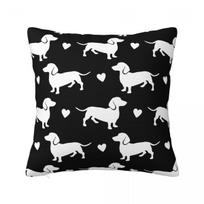 Dachshund Dixie Dog Lover Pillowcase Polyester Cushion Cover Gift Wiener Sausage Pillow Case Cover Home Square 4545cm 30x30cm 12x12in brown
