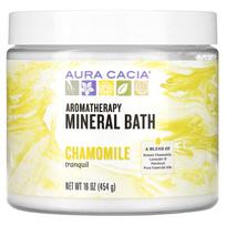 Aura Cacia, Aromaterapinė mineralinė vonios bomba, Raminanti ramunėlė, 16 uncijų (454 g) beige