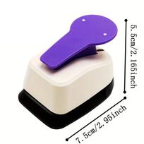 Auskarų skylmušis Auskarų kortelių skylmušis dvigubam stulpeliui Punch amatų svirtinis punch rankų darbo popieriaus skylmušis vaikams purple
