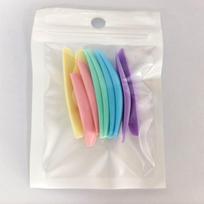 Mu Sen Silicone Eyelash Perm Pads, Multi-color, 5 Pairs for Lash Perming and Grafting blue